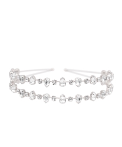Fashion Rhinestone Headband HN810004 SILVER